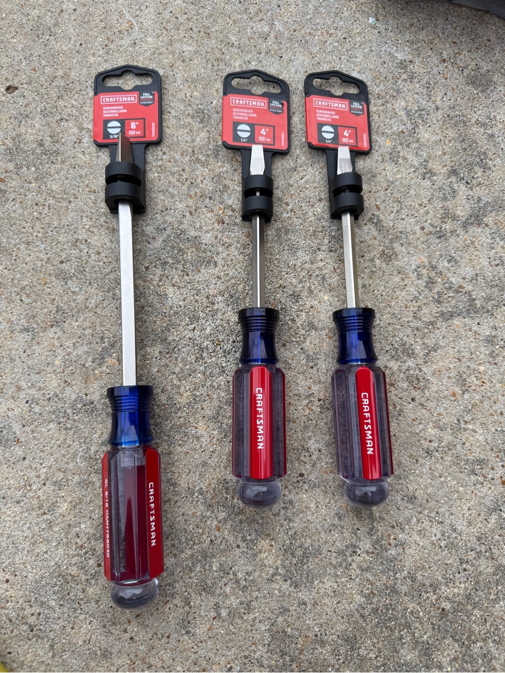 Craftsman slotted screwdrivers